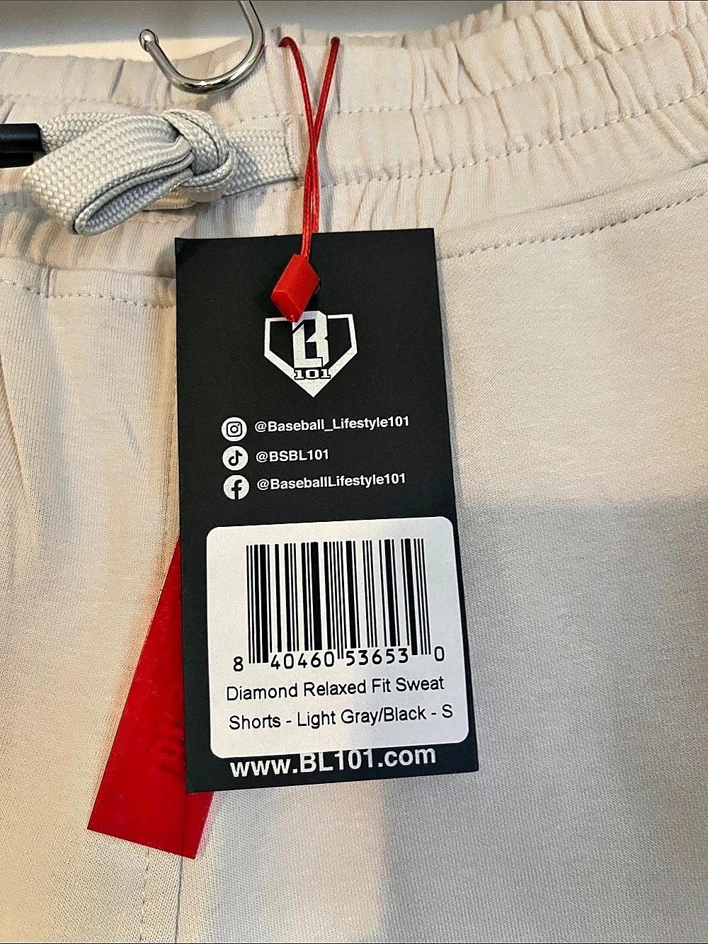 Baseball Lifestyle 101 Diamond Relaxed Fit Sweat Shorts. Men’s Small. - Picture 3 of 4